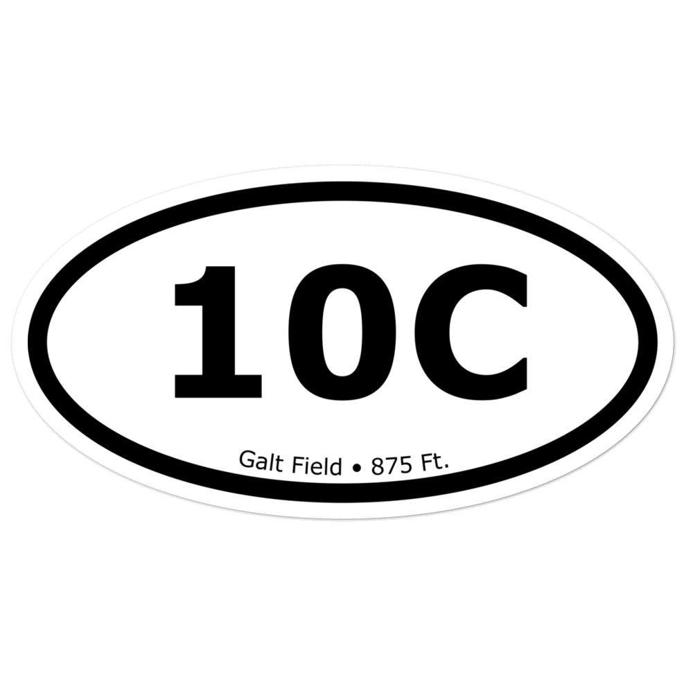 Galt Field (K10C) Oval Sticker 