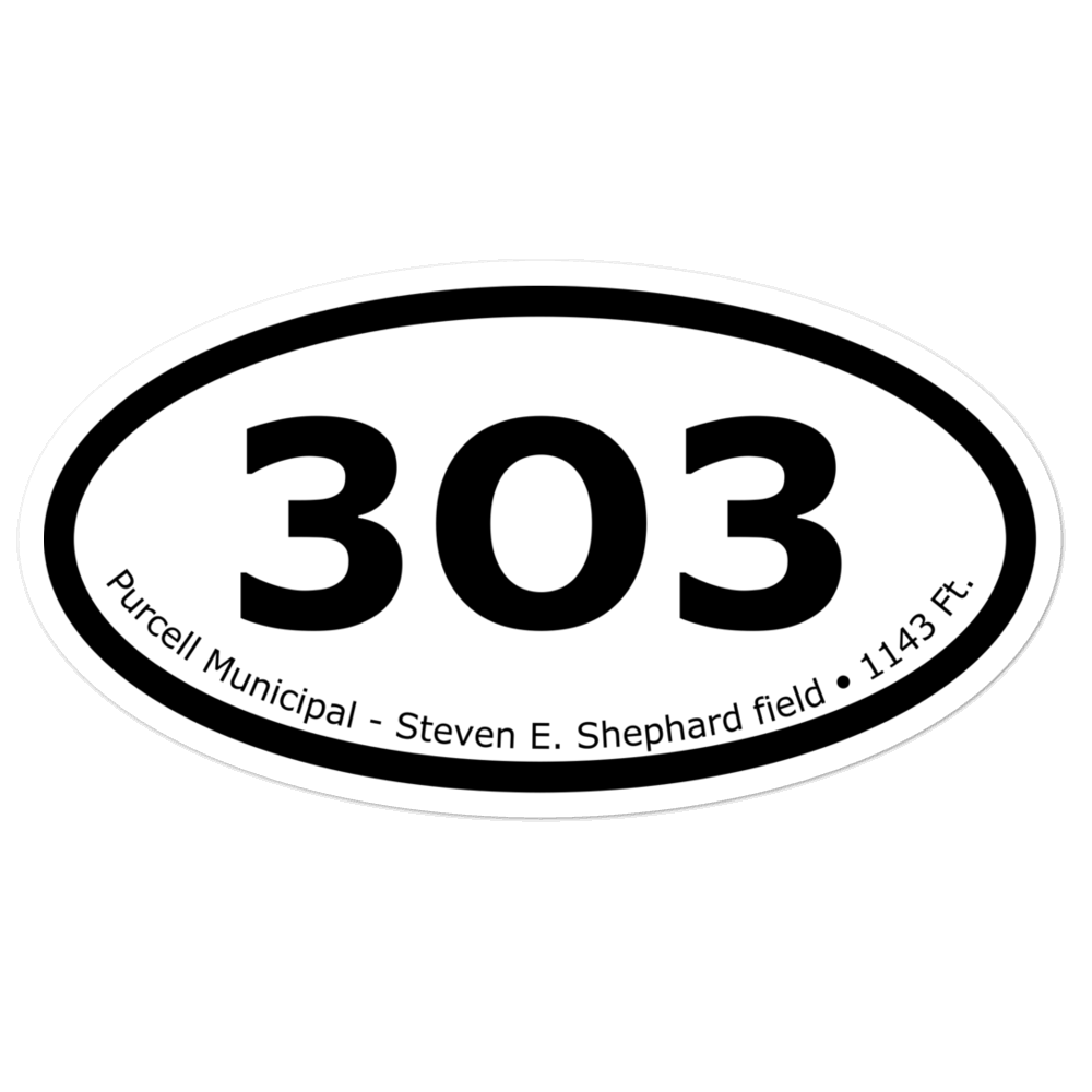 Purcell Municipal - Steven E. Shephard field (K3O3) Oval Sticker 