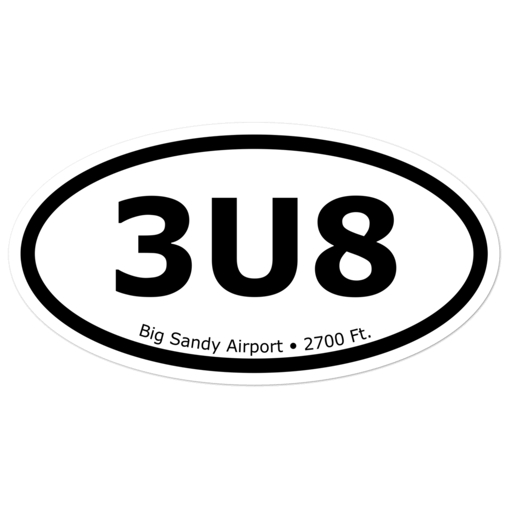 Big Sandy Airport (K3U8) Oval Sticker 