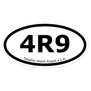 Dauphin Island Airport (K4R9) Oval Sticker