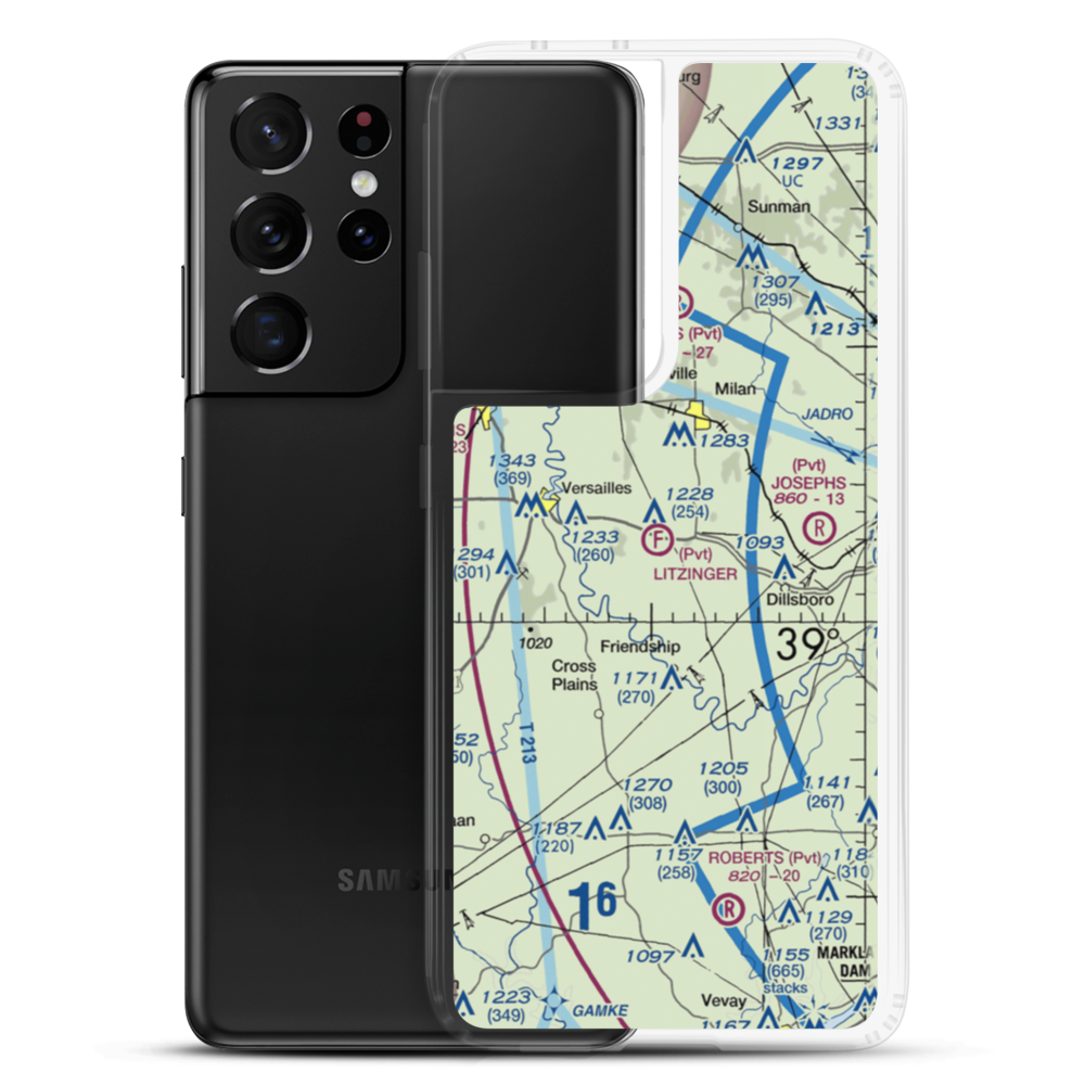 Litzinger Ultralightport (IG04) VFR Sectional Samsung Case Samsung Galaxy S21 Ultra model shown