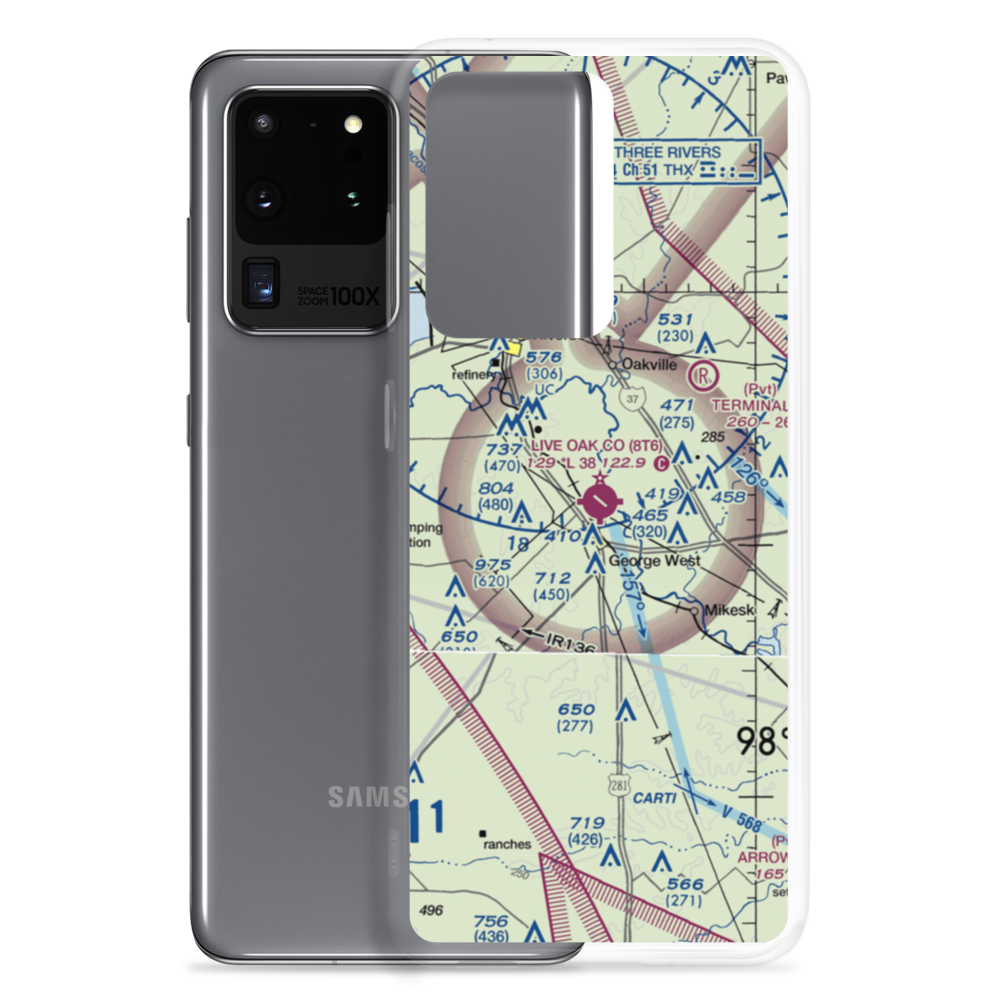 Live Oak County Airport (8T6) VFR Sectional Samsung Case Samsung Galaxy S20 Ultra model shown
