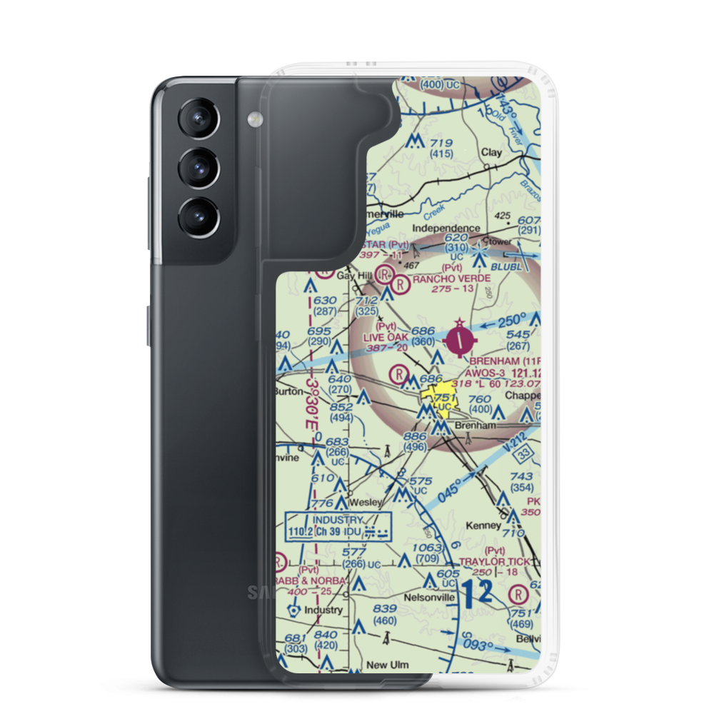 Live Oak Ranch Airport (TA17) VFR Sectional Samsung Case Samsung Galaxy S21 model shown