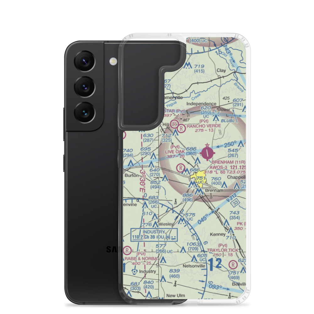 Live Oak Ranch Airport (TA17) VFR Sectional Samsung Case Samsung Galaxy S22 model shown