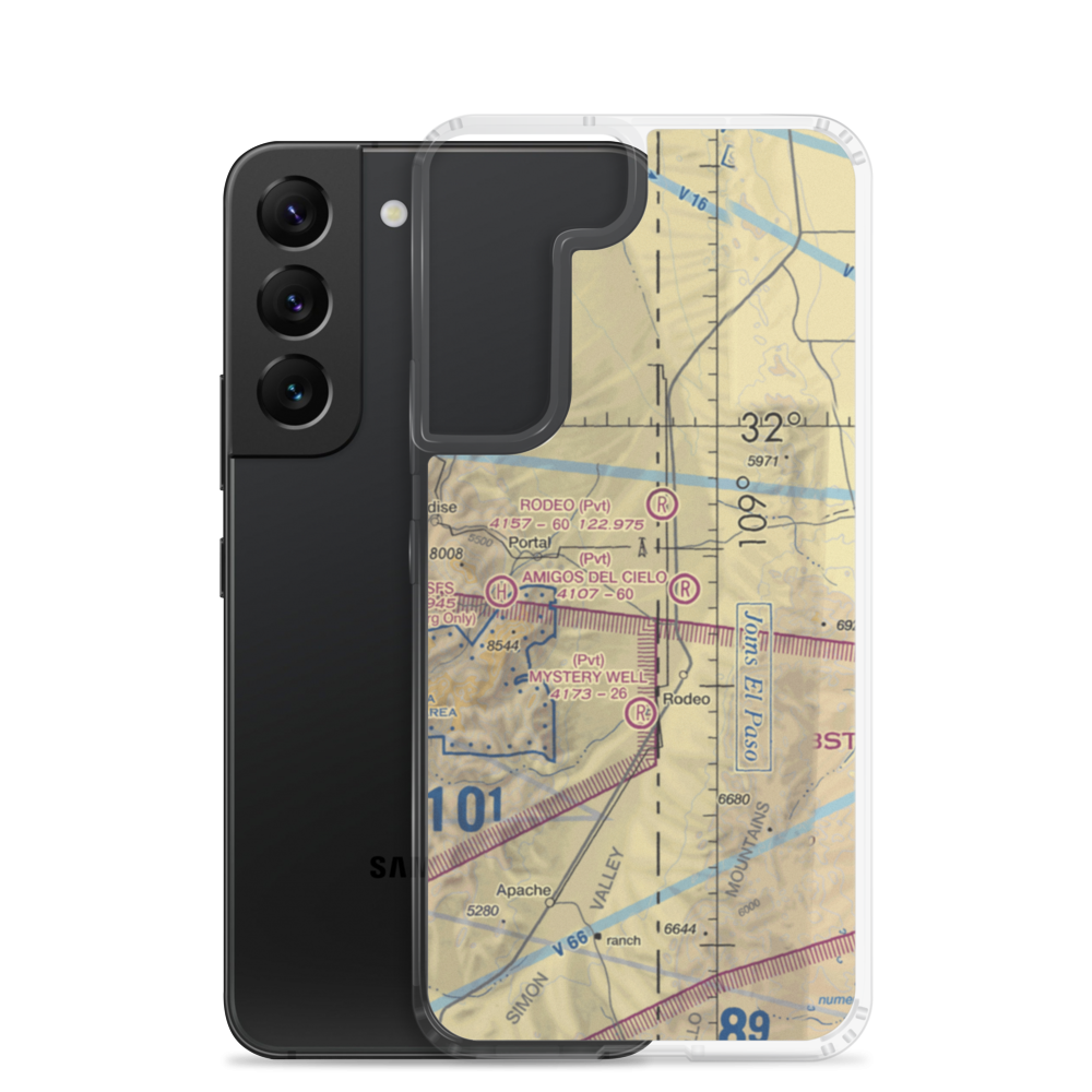 Lizzy Lizard Airport (8AZ5) VFR Sectional Samsung Case Samsung Galaxy S22 model shown