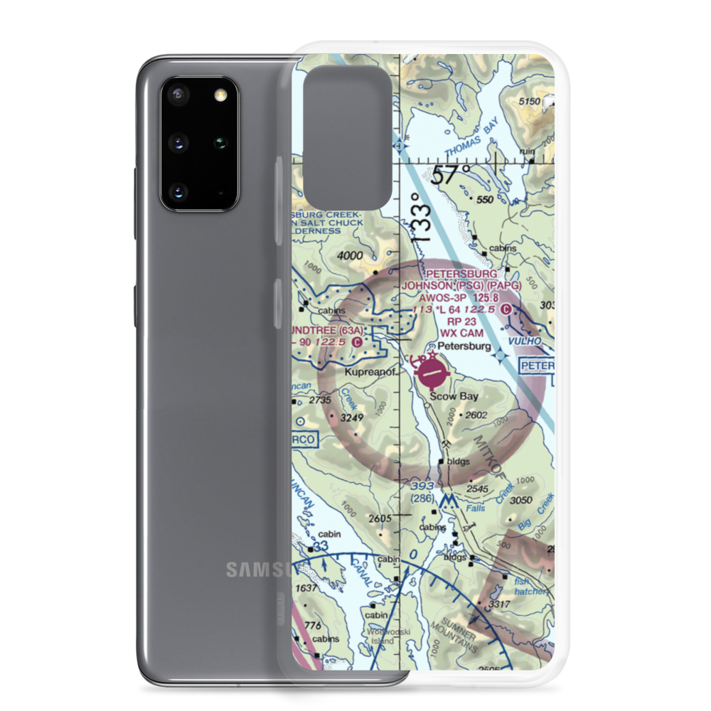 Lloyd R. Roundtree Seaplane Facility Seaplane Base (63A) VFR Sectional Samsung Case Samsung Galaxy S20 Plus model shown