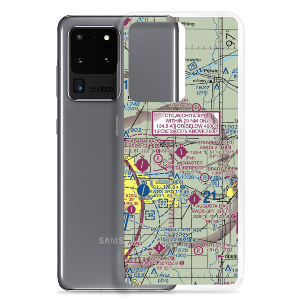 Lloyd Stearman Field (1K1) VFR Sectional Samsung Case Samsung Galaxy S20 Ultra model shown