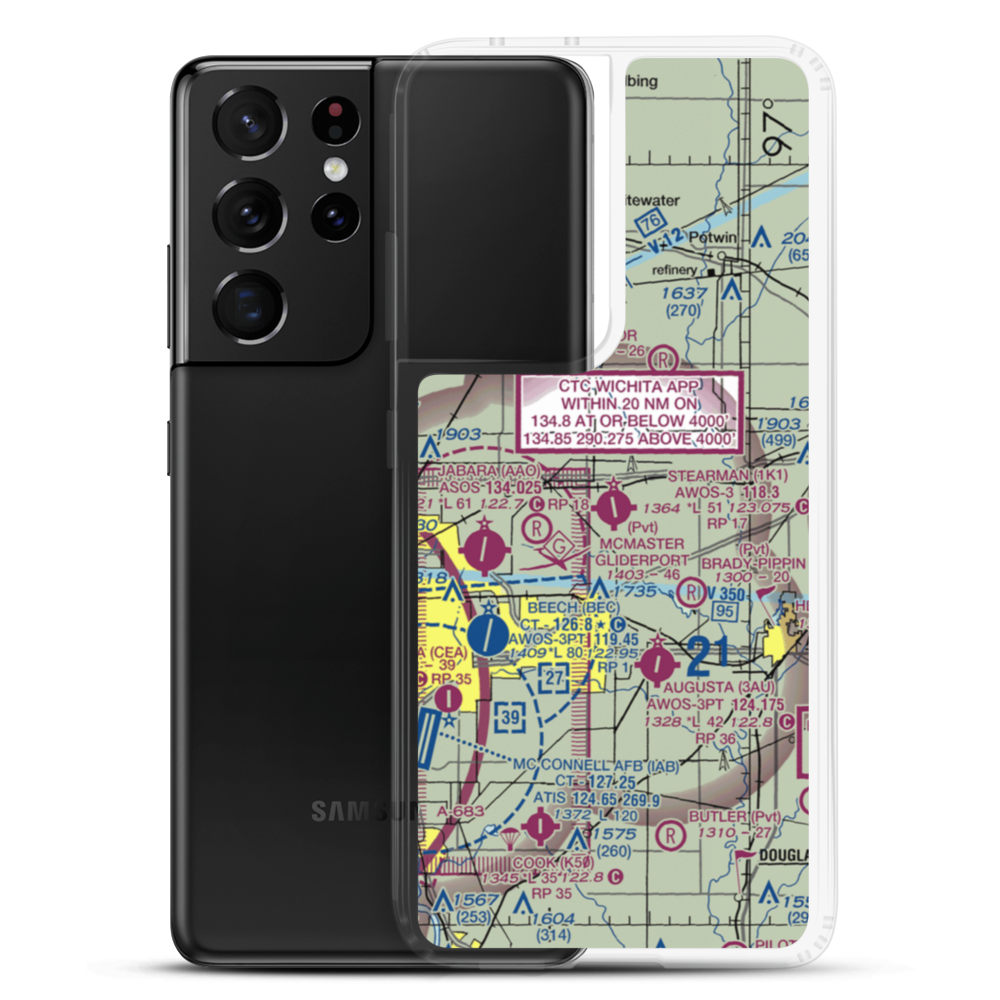 Lloyd Stearman Field (1K1) VFR Sectional Samsung Case Samsung Galaxy S21 Ultra model shown