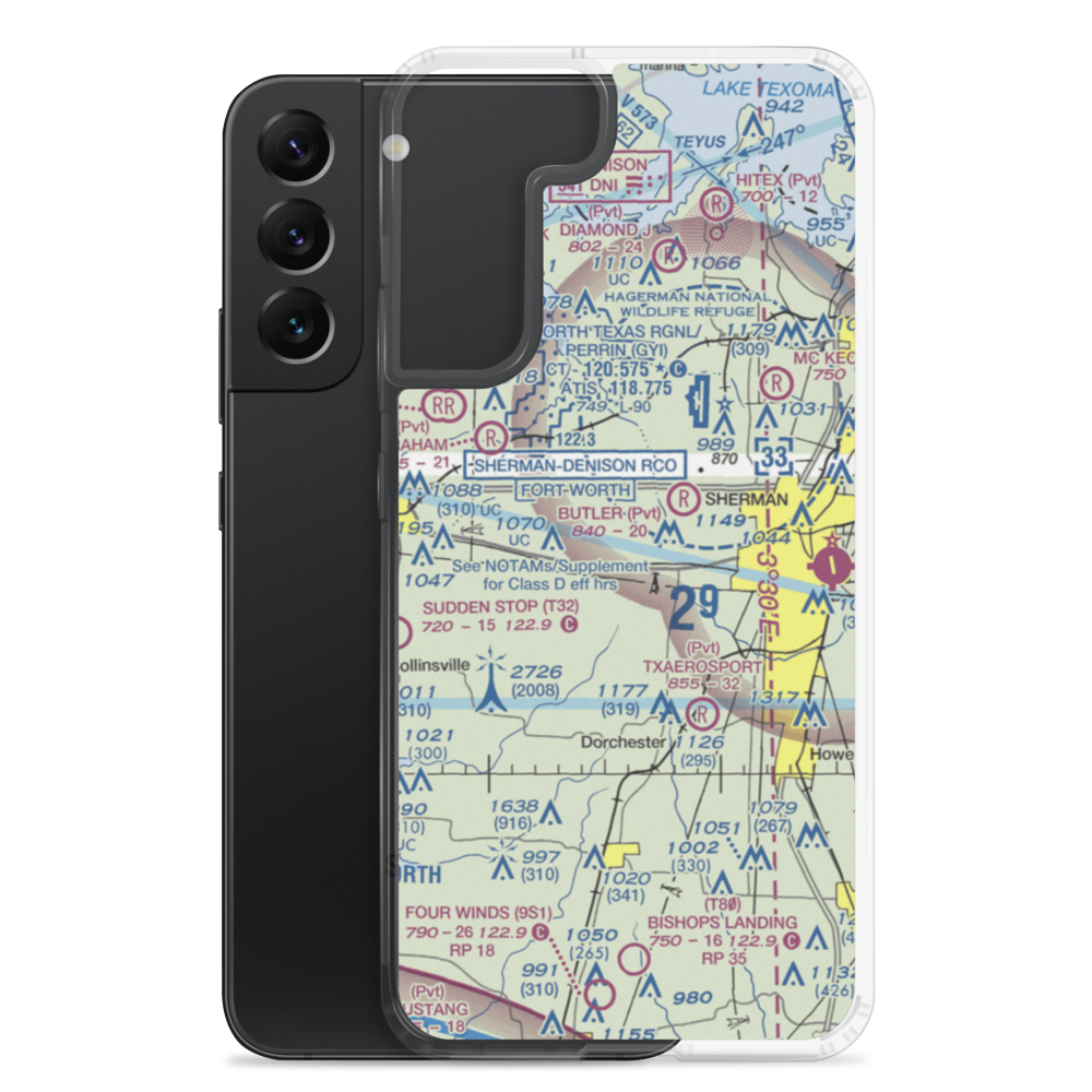 Lm Ranch Airport (TA93) VFR Sectional Samsung Case Samsung Galaxy S22 Plus model shown