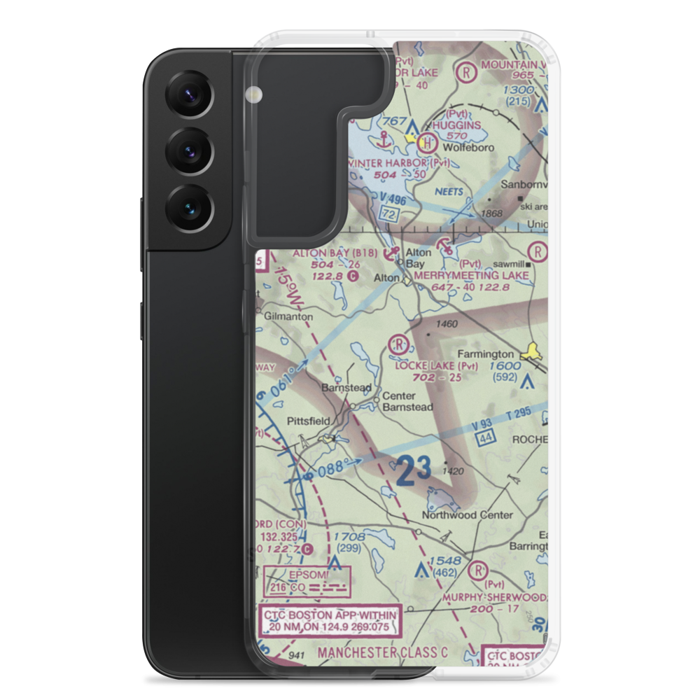 Locke Lake Airport (NH15) VFR Sectional Samsung Case Samsung Galaxy S22 Plus model shown