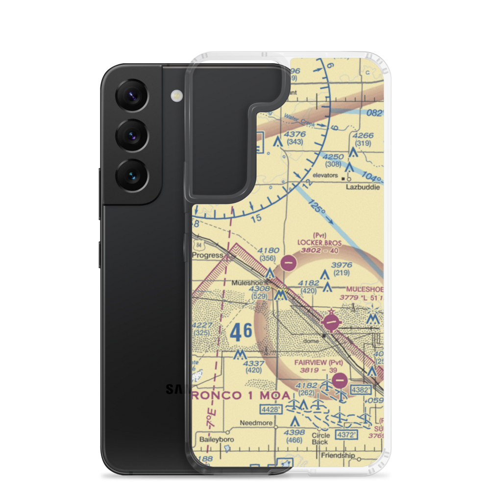 Locker Brothers Airport (1TE0) VFR Sectional Samsung Case Samsung Galaxy S22 model shown