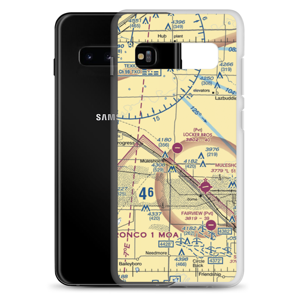 Locker Brothers Airport (1TE0) VFR Sectional Samsung Case Samsung Galaxy S10+ model shown