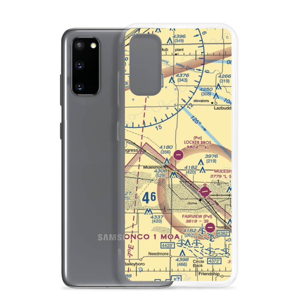 Locker Brothers Airport (1TE0) VFR Sectional Samsung Case Samsung Galaxy S20 model shown
