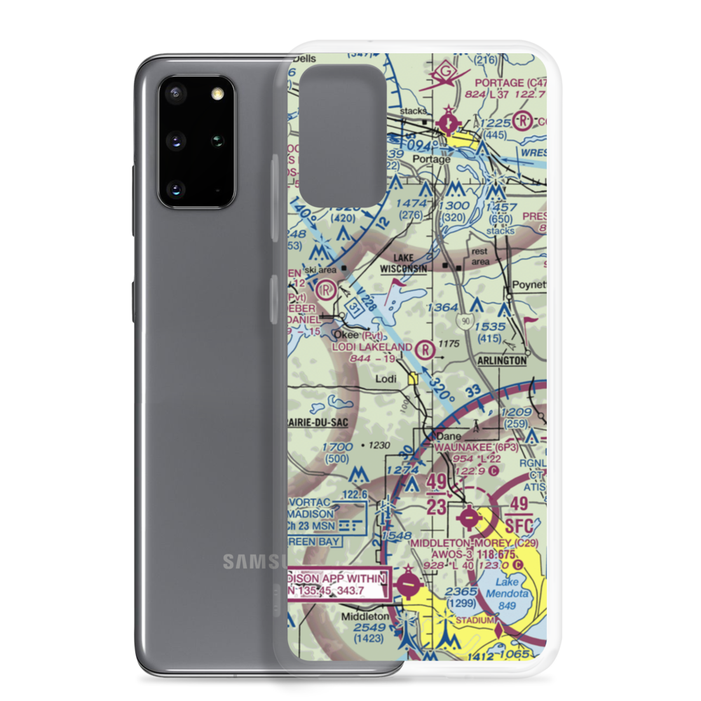 Lodi Lakeland Airport (9WN5) VFR Sectional Samsung Case Samsung Galaxy S20 Plus model shown