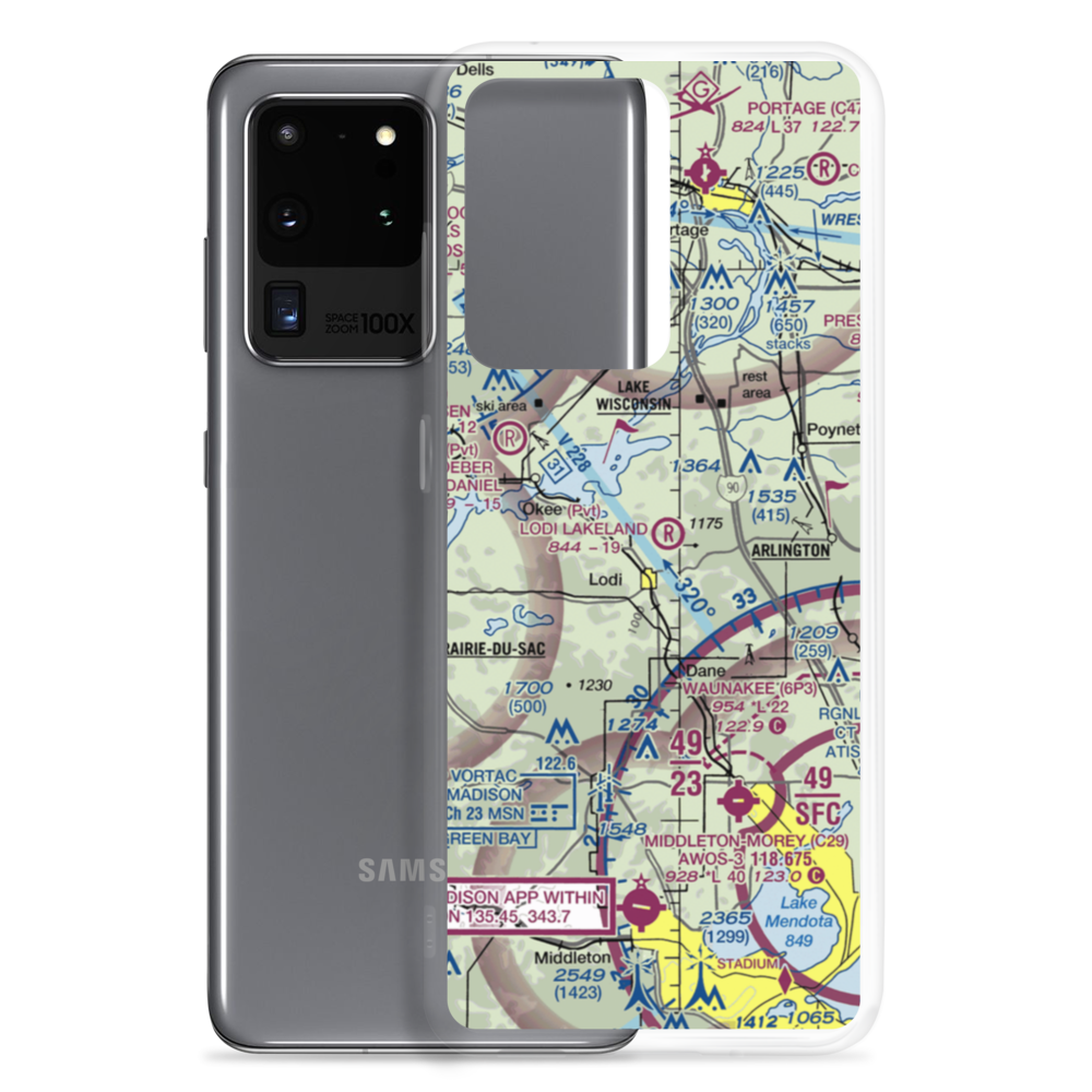 Lodi Lakeland Airport (9WN5) VFR Sectional Samsung Case Samsung Galaxy S20 Ultra model shown