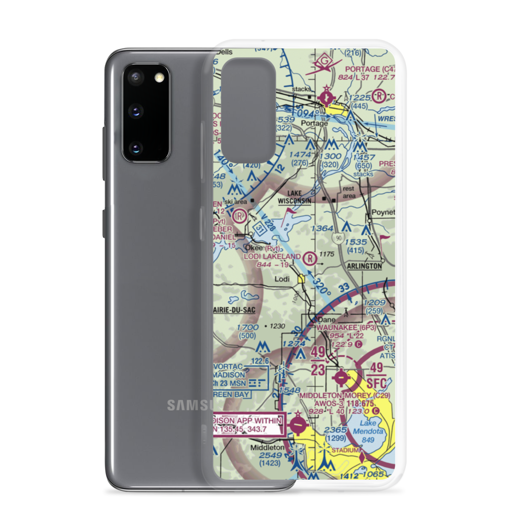 Lodi Lakeland Airport (9WN5) VFR Sectional Samsung Case Samsung Galaxy S20 model shown