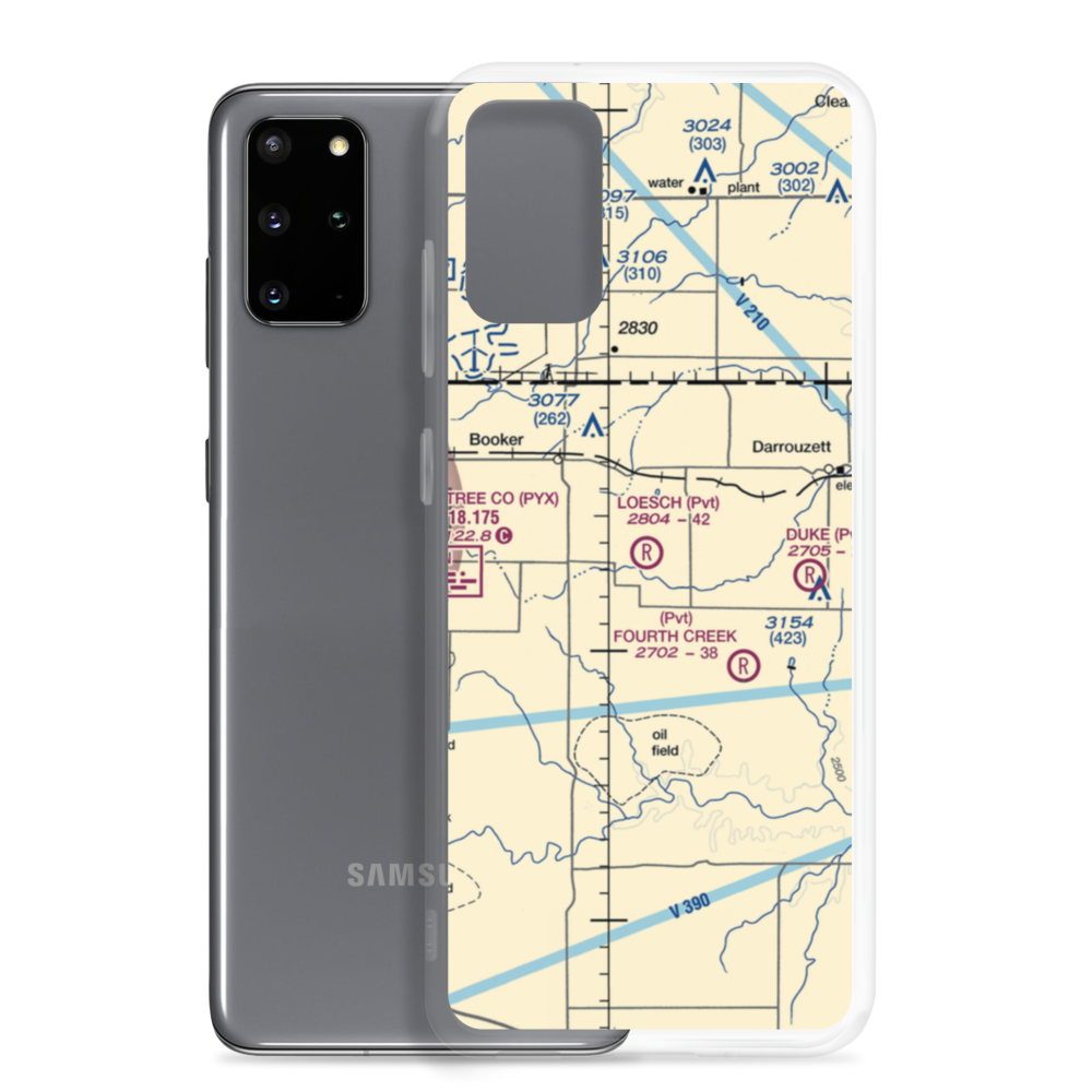 Loesch Ranch Airport (TS78) VFR Sectional Samsung Case Samsung Galaxy S20 Plus model shown