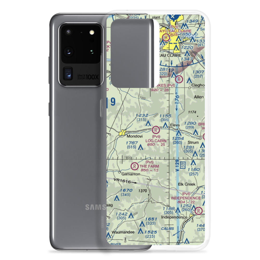 Log Cabin Airport (WS69) VFR Sectional Samsung Case Samsung Galaxy S20 Ultra model shown
