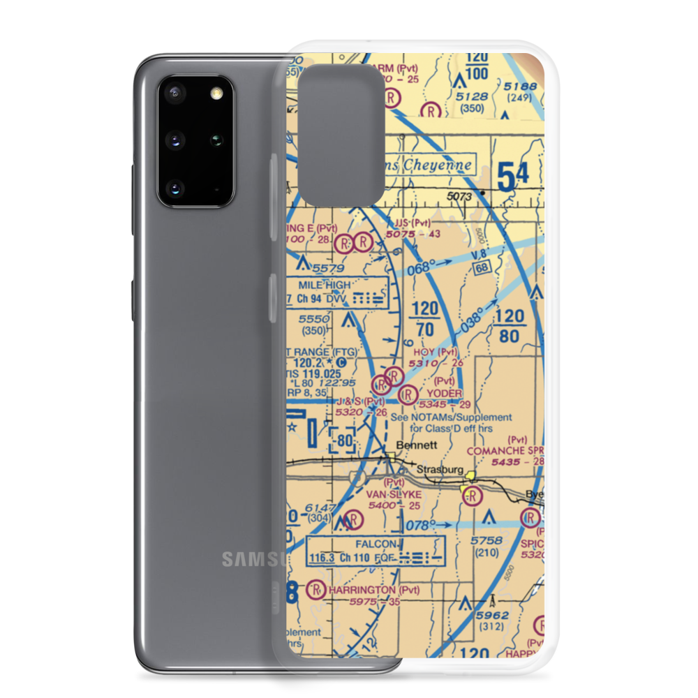 Logan Airport (96CO) VFR Sectional Samsung Case Samsung Galaxy S20 Plus model shown