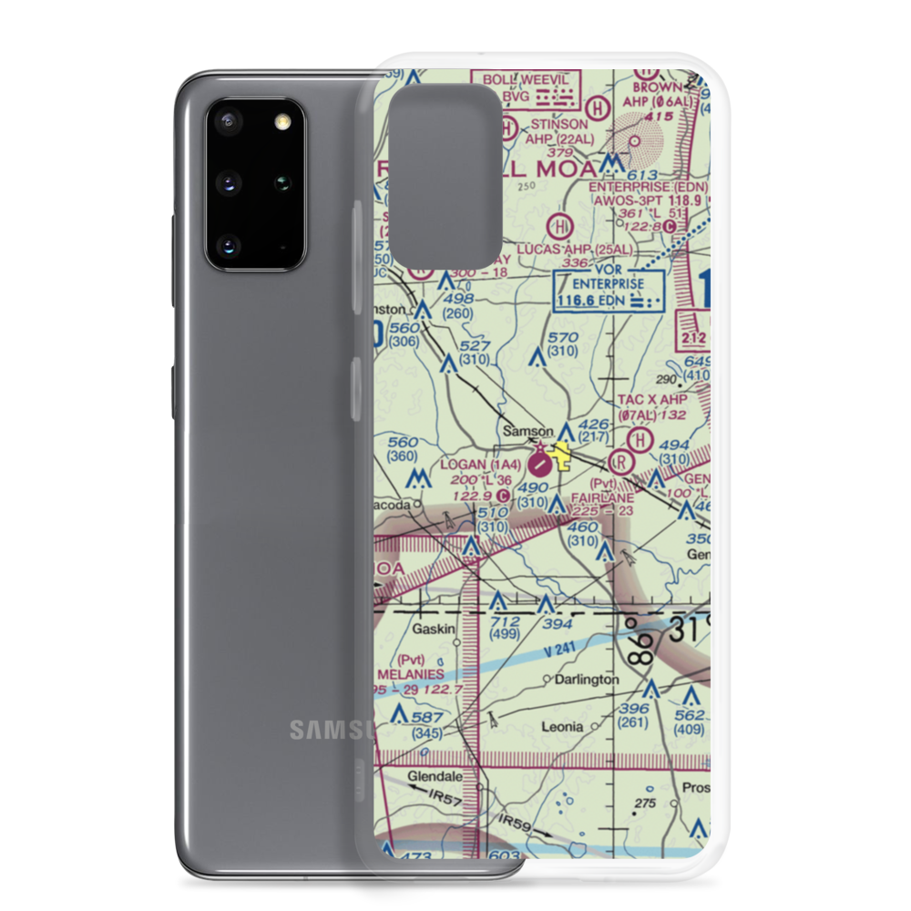 Logan Field (1A4) VFR Sectional Samsung Case Samsung Galaxy S20 Plus model shown