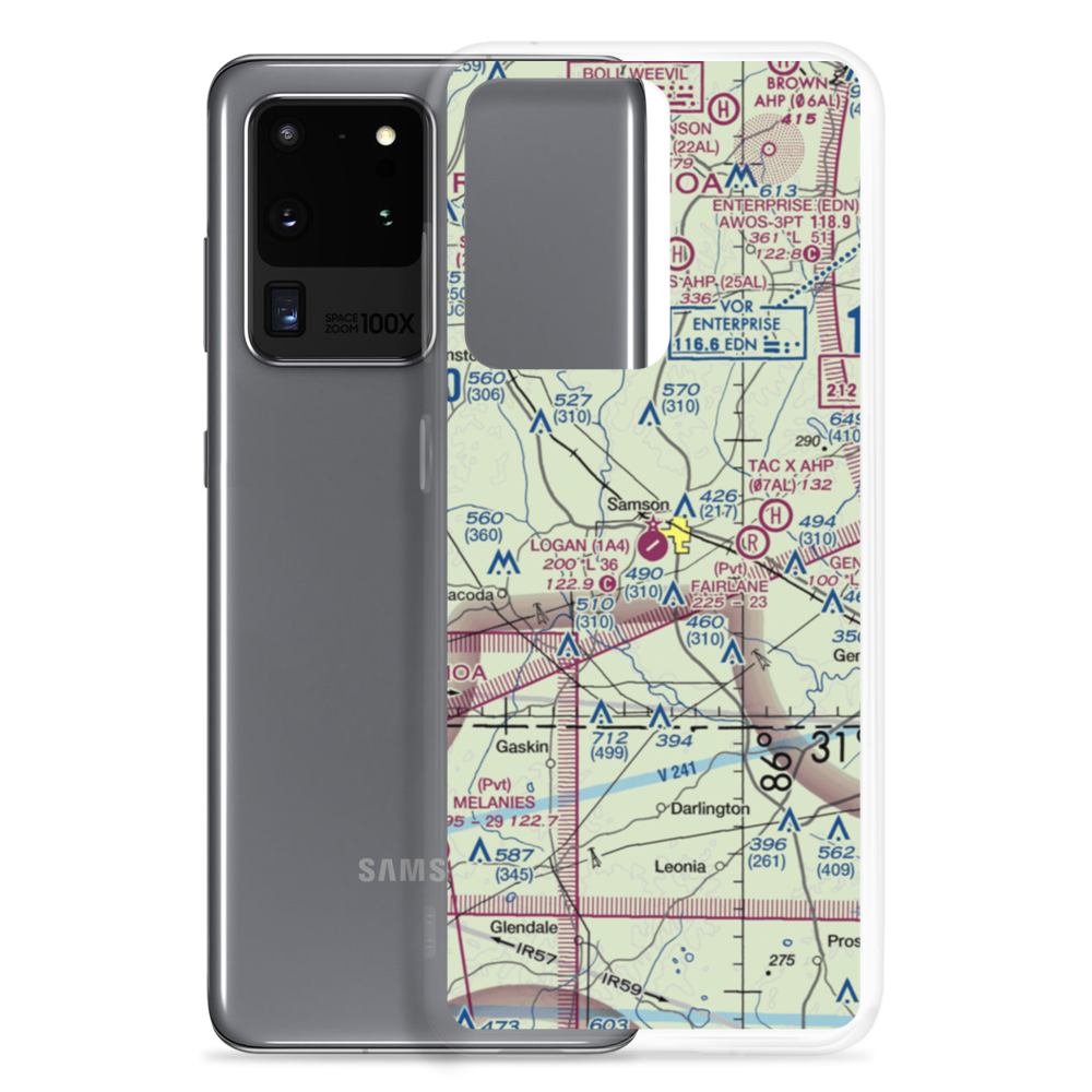 Logan Field (1A4) VFR Sectional Samsung Case Samsung Galaxy S20 Ultra model shown