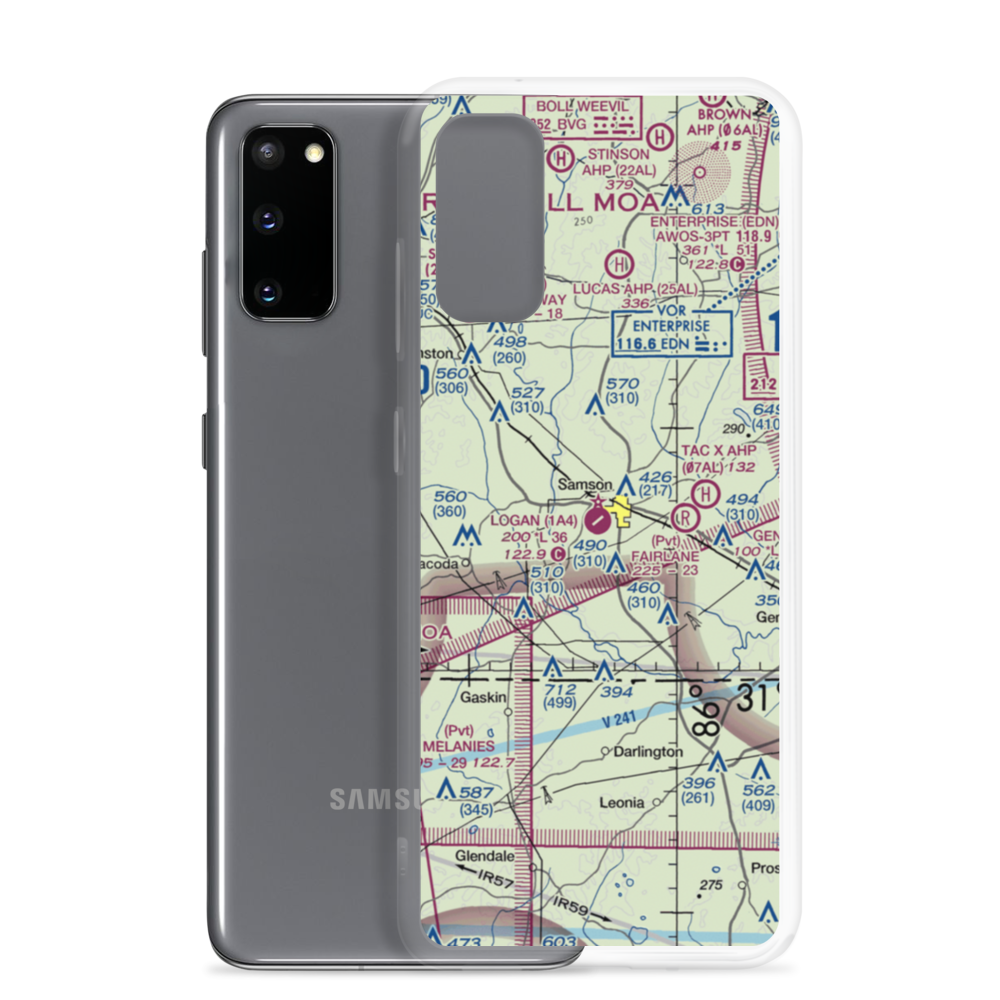 Logan Field (1A4) VFR Sectional Samsung Case Samsung Galaxy S20 model shown