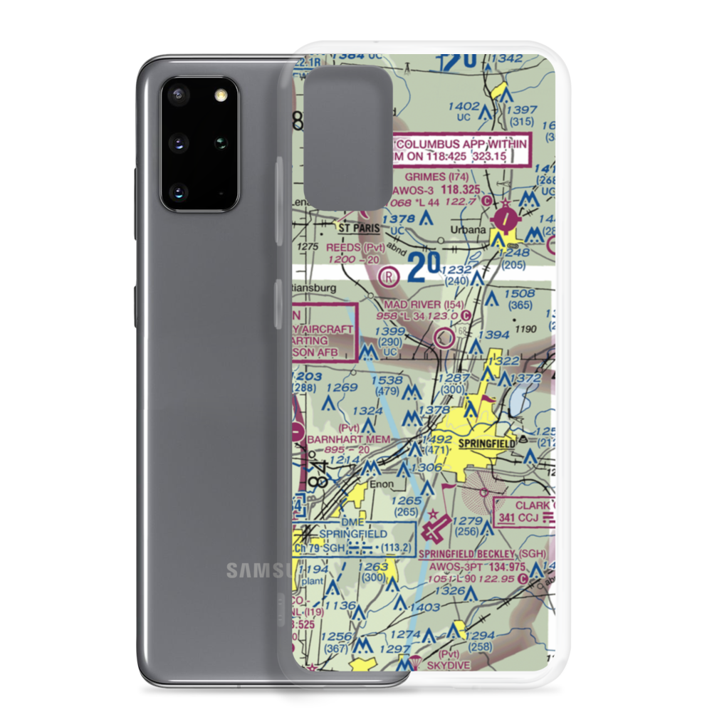Logan's Chance Airport (57OI) VFR Sectional Samsung Case Samsung Galaxy S20 Plus model shown