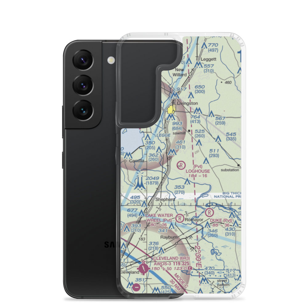 Loghouse /Stol/ STOLport (TE38) VFR Sectional Samsung Case Samsung Galaxy S22 model shown