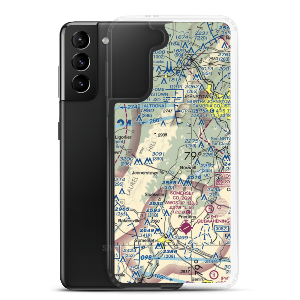 Lohr's Landing Airport (PN47) VFR Sectional Samsung Case Samsung Galaxy S21 Plus model shown