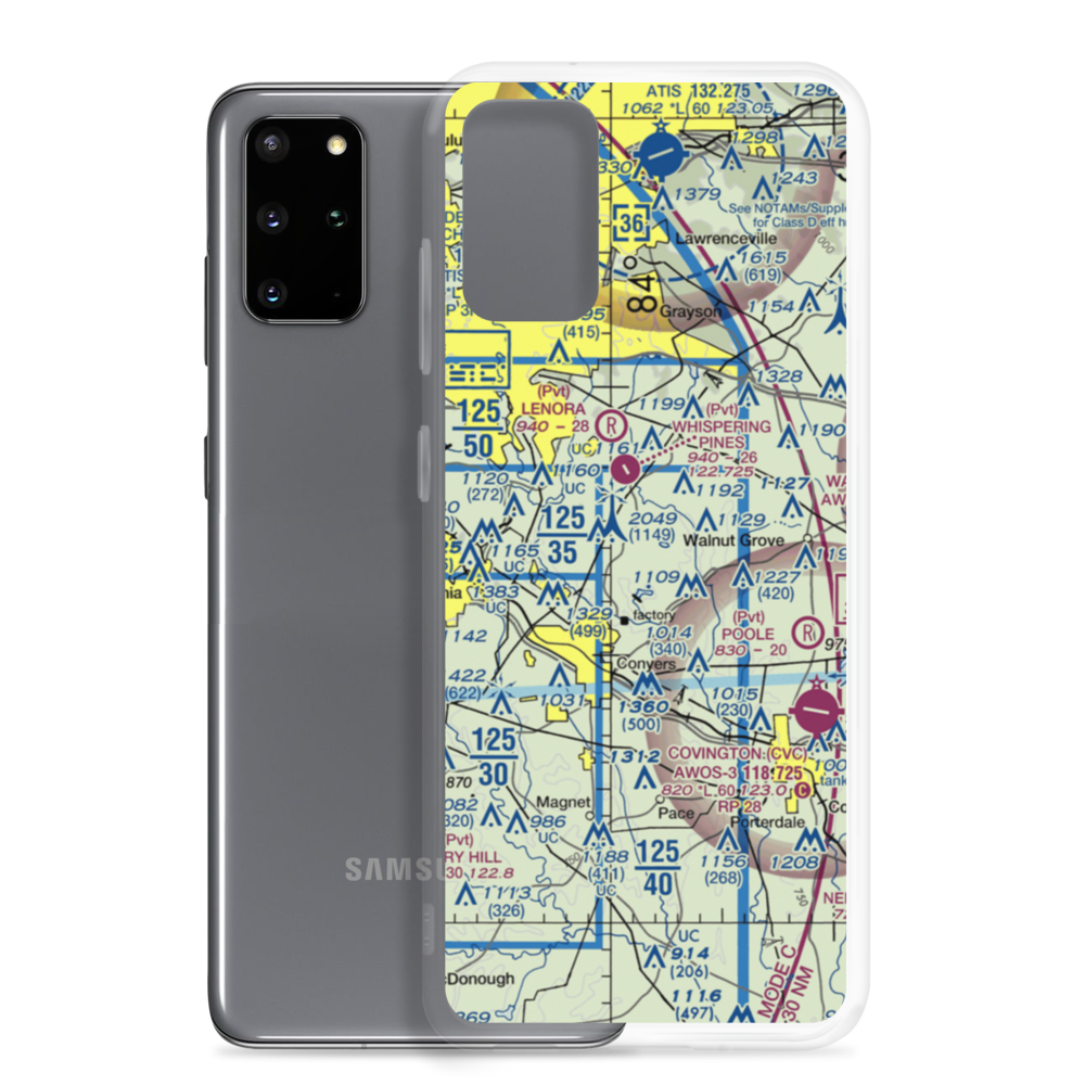 Lola Landing Airport (36GA) VFR Sectional Samsung Case Samsung Galaxy S20 Plus model shown
