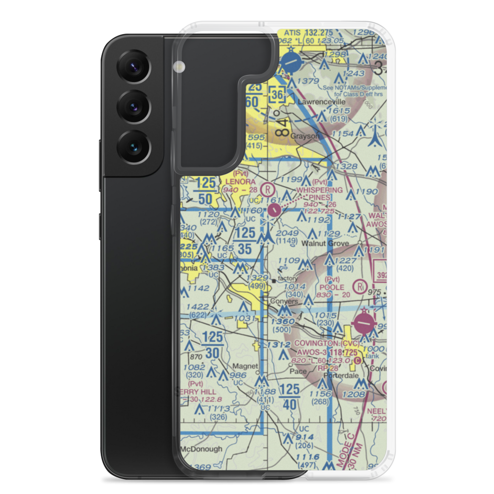 Lola Landing Airport (36GA) VFR Sectional Samsung Case Samsung Galaxy S22 Plus model shown