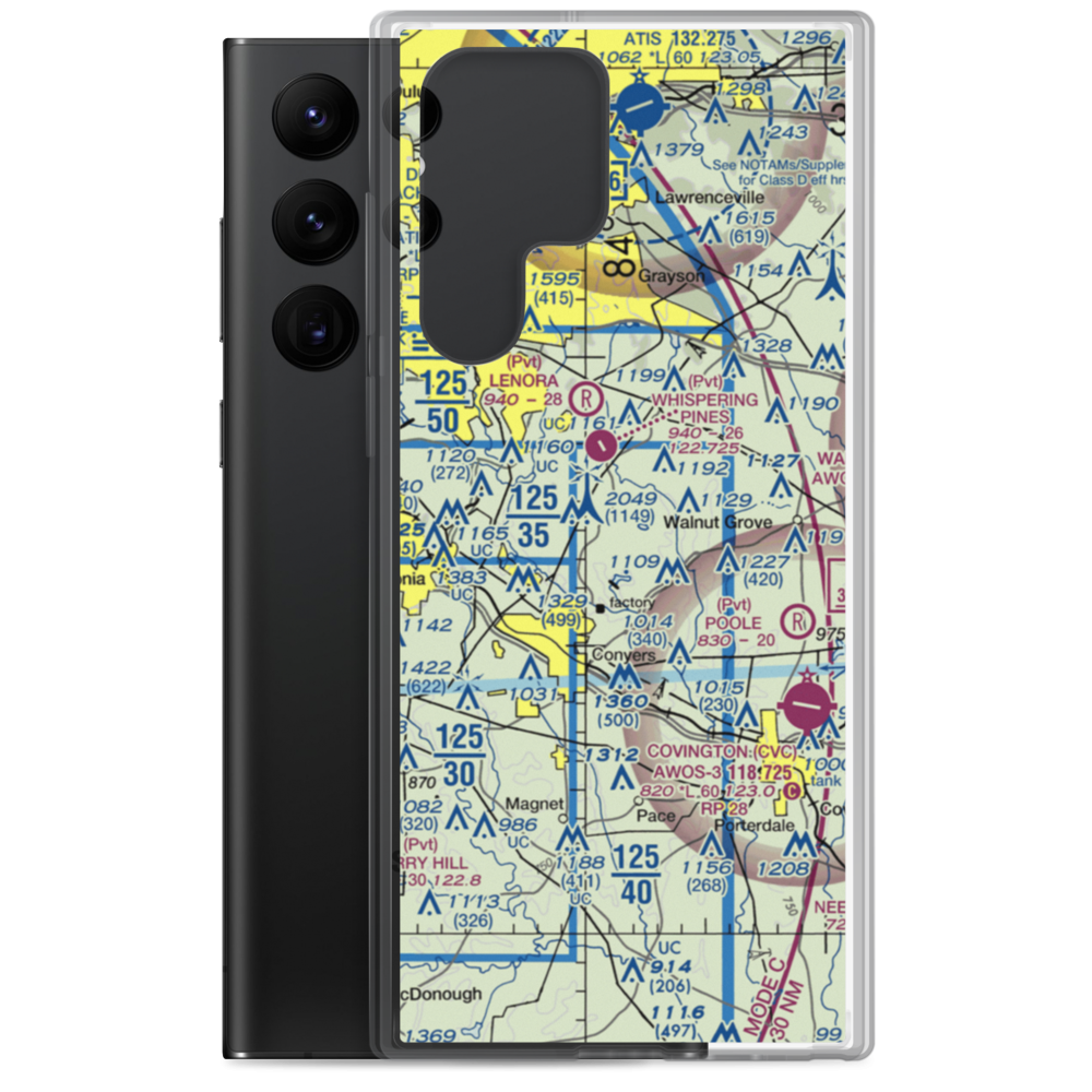 Lola Landing Airport (36GA) VFR Sectional Samsung Case Samsung Galaxy S22 Ultra model shown