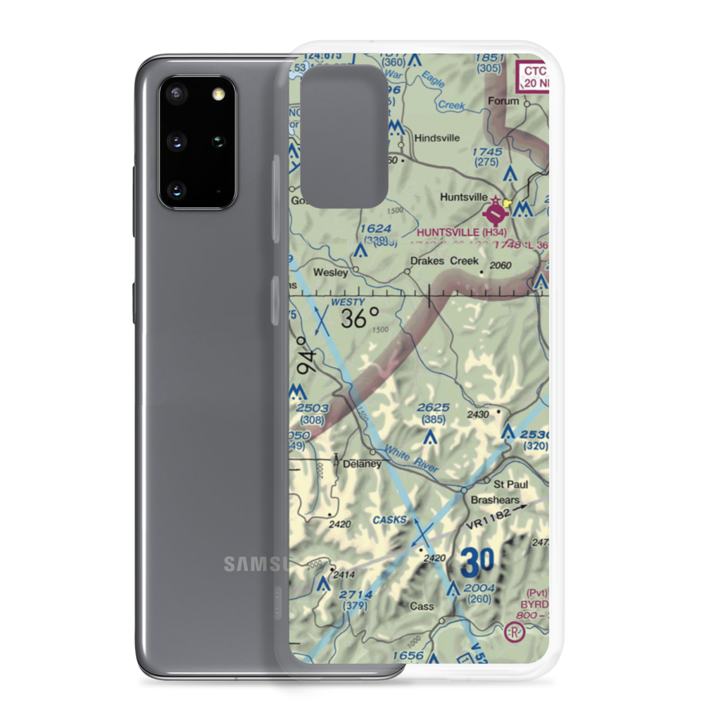 Lollars Creek Farm Airport (AR27) VFR Sectional Samsung Case Samsung Galaxy S20 Plus model shown