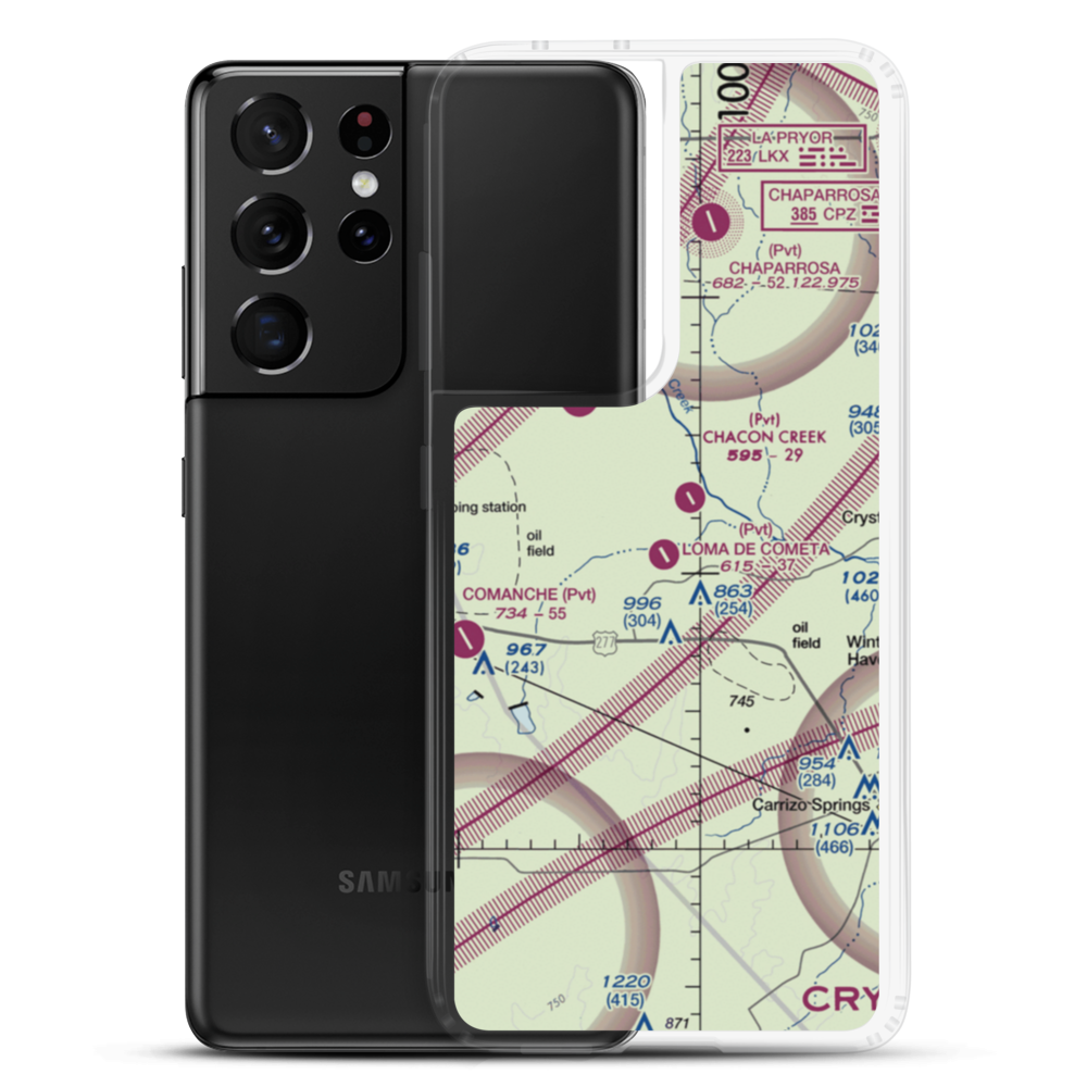 Loma de Cometa Airport (66TX) VFR Sectional Samsung Case Samsung Galaxy S21 Ultra model shown