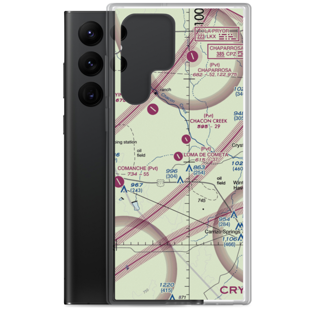 Loma de Cometa Airport (66TX) VFR Sectional Samsung Case Samsung Galaxy S22 Ultra model shown