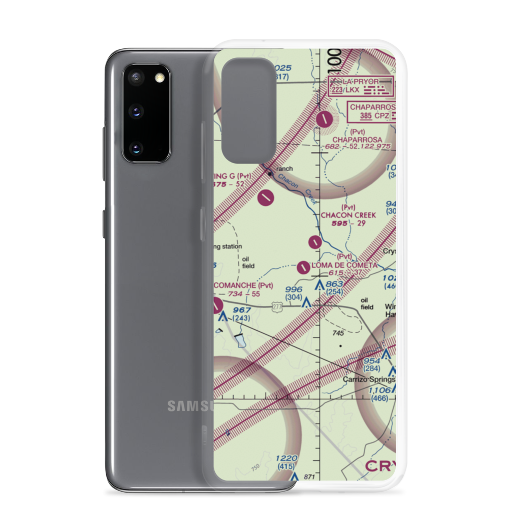 Loma de Cometa Airport (66TX) VFR Sectional Samsung Case Samsung Galaxy S20 model shown