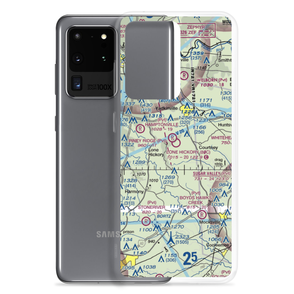 Lone Hickory Airport (80C) VFR Sectional Samsung Case Samsung Galaxy S20 Ultra model shown