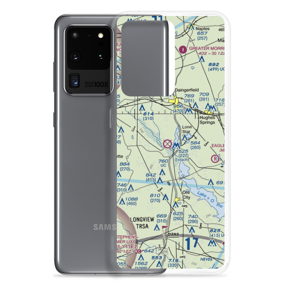 Lone Star Steel Company Airport (4TE0) VFR Sectional Samsung Case Samsung Galaxy S20 Ultra model shown