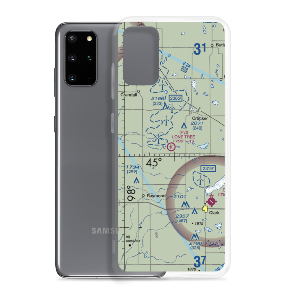 Lone Tree Airport (SD59) VFR Sectional Samsung Case Samsung Galaxy S20 Plus model shown