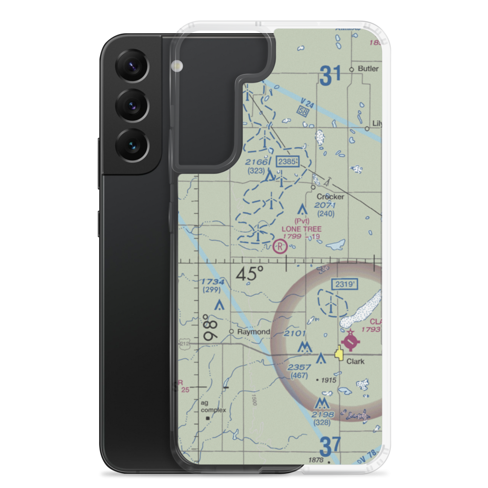 Lone Tree Airport (SD59) VFR Sectional Samsung Case Samsung Galaxy S22 Plus model shown