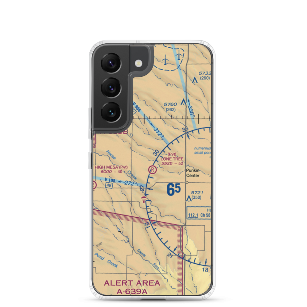 Lone Tree Ranch Airport (35CO) VFR Sectional Samsung Case Samsung Galaxy S22 model shown