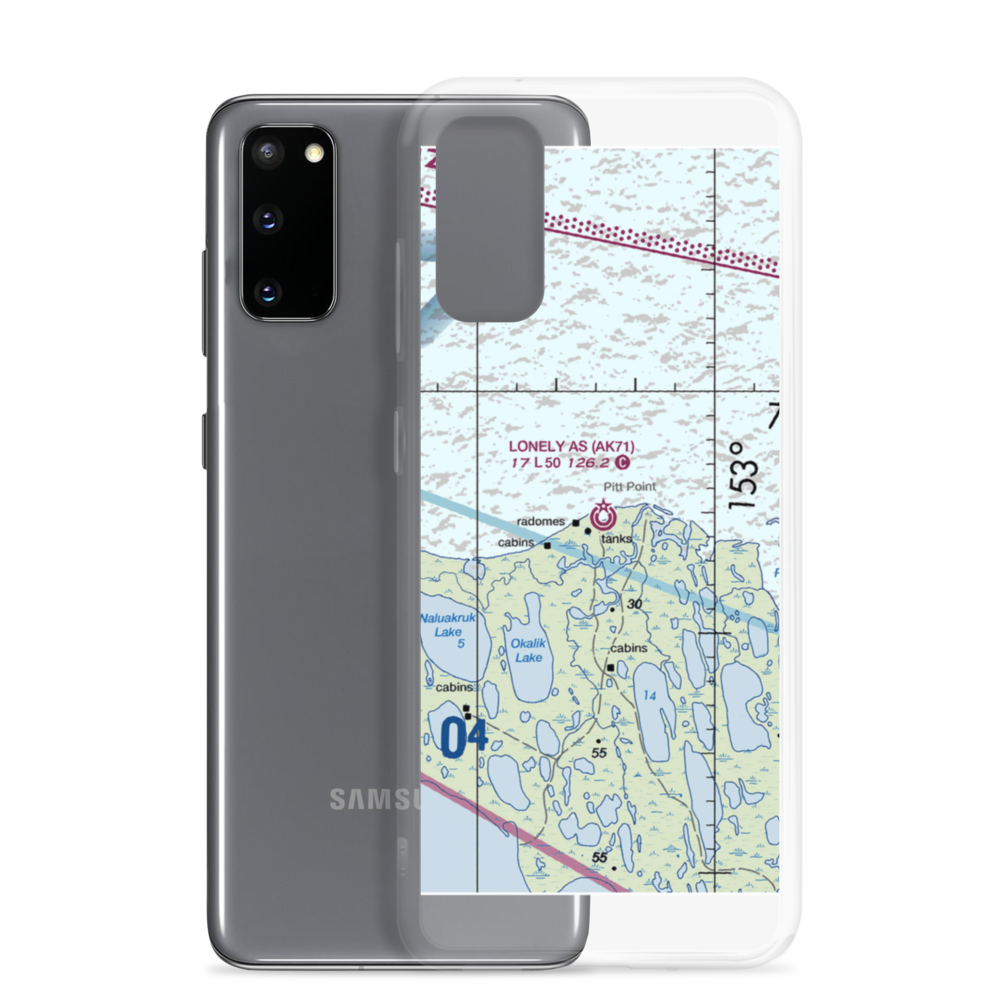 Lonely Air Station (LNI) VFR Sectional Samsung Case Samsung Galaxy S20 model shown