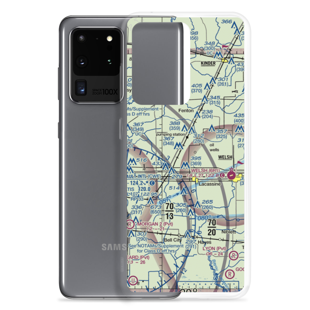 Lonesome Dove Airfield (0LS8) VFR Sectional Samsung Case Samsung Galaxy S20 Ultra model shown