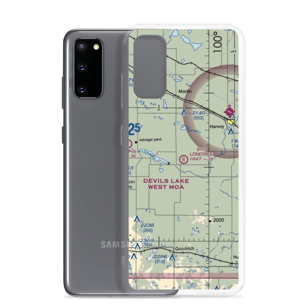 Lonetree Airstrip (ND72) VFR Sectional Samsung Case Samsung Galaxy S20 model shown