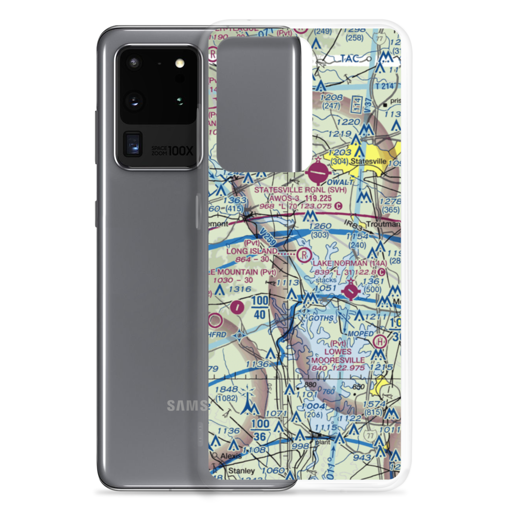 Long Island Airpark (NC26) VFR Sectional Samsung Case Samsung Galaxy S20 Ultra model shown