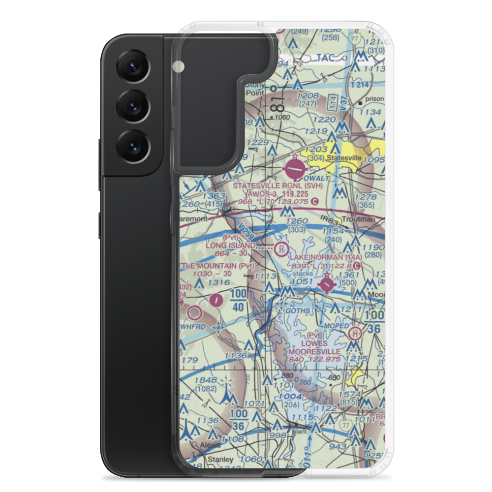 Long Island Airpark (NC26) VFR Sectional Samsung Case Samsung Galaxy S22 Plus model shown