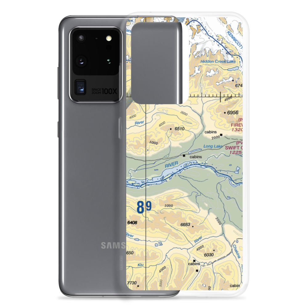 Long Lake Airport (4AK3) VFR Sectional Samsung Case Samsung Galaxy S20 Ultra model shown