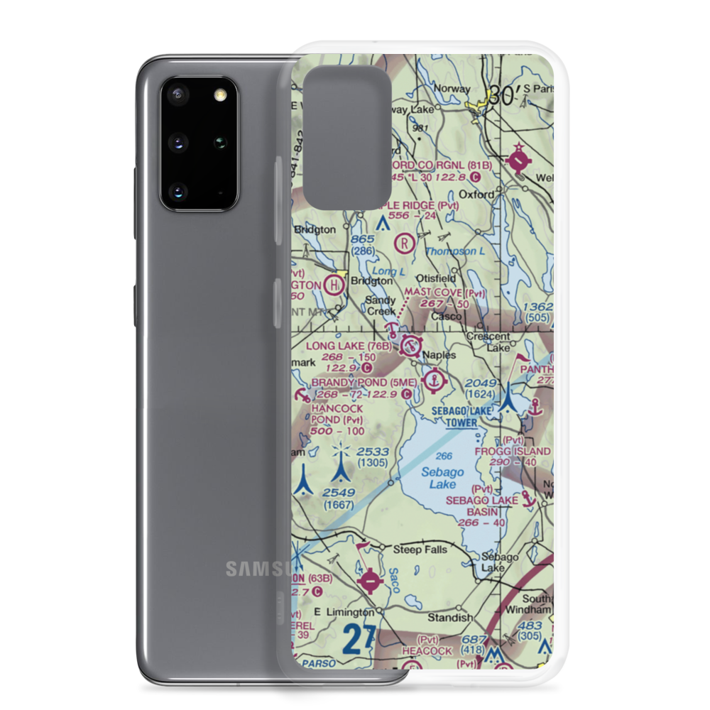 Long Lake Seaplane Base (76B) VFR Sectional Samsung Case Samsung Galaxy S20 Plus model shown
