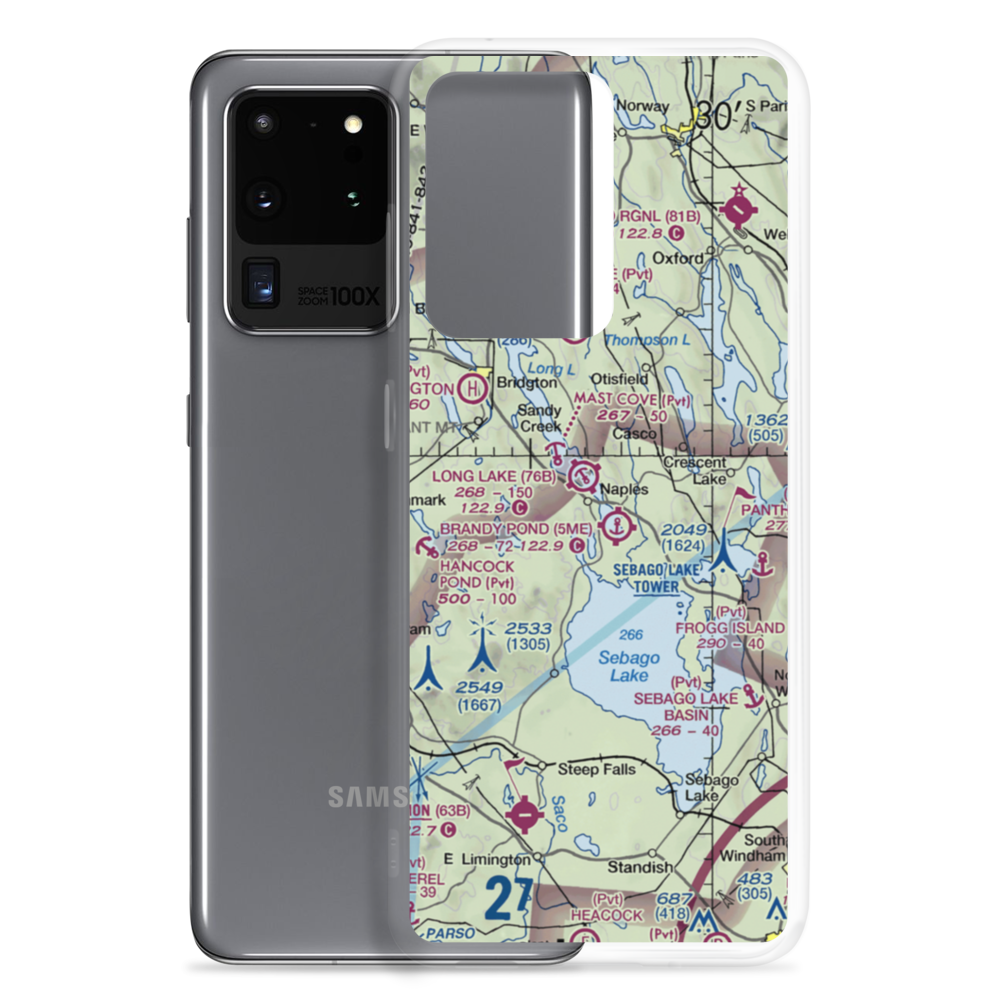 Long Lake Seaplane Base (76B) VFR Sectional Samsung Case Samsung Galaxy S20 Ultra model shown