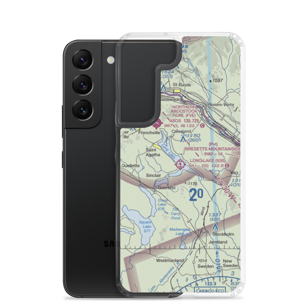 Long Lake Seaplane Base (92B) VFR Sectional Samsung Case Samsung Galaxy S22 model shown
